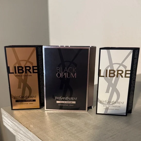 Multiple Sample- Yves Saint Laurent Skincare Trio - Black, Gold, White - Picture 1 of 2